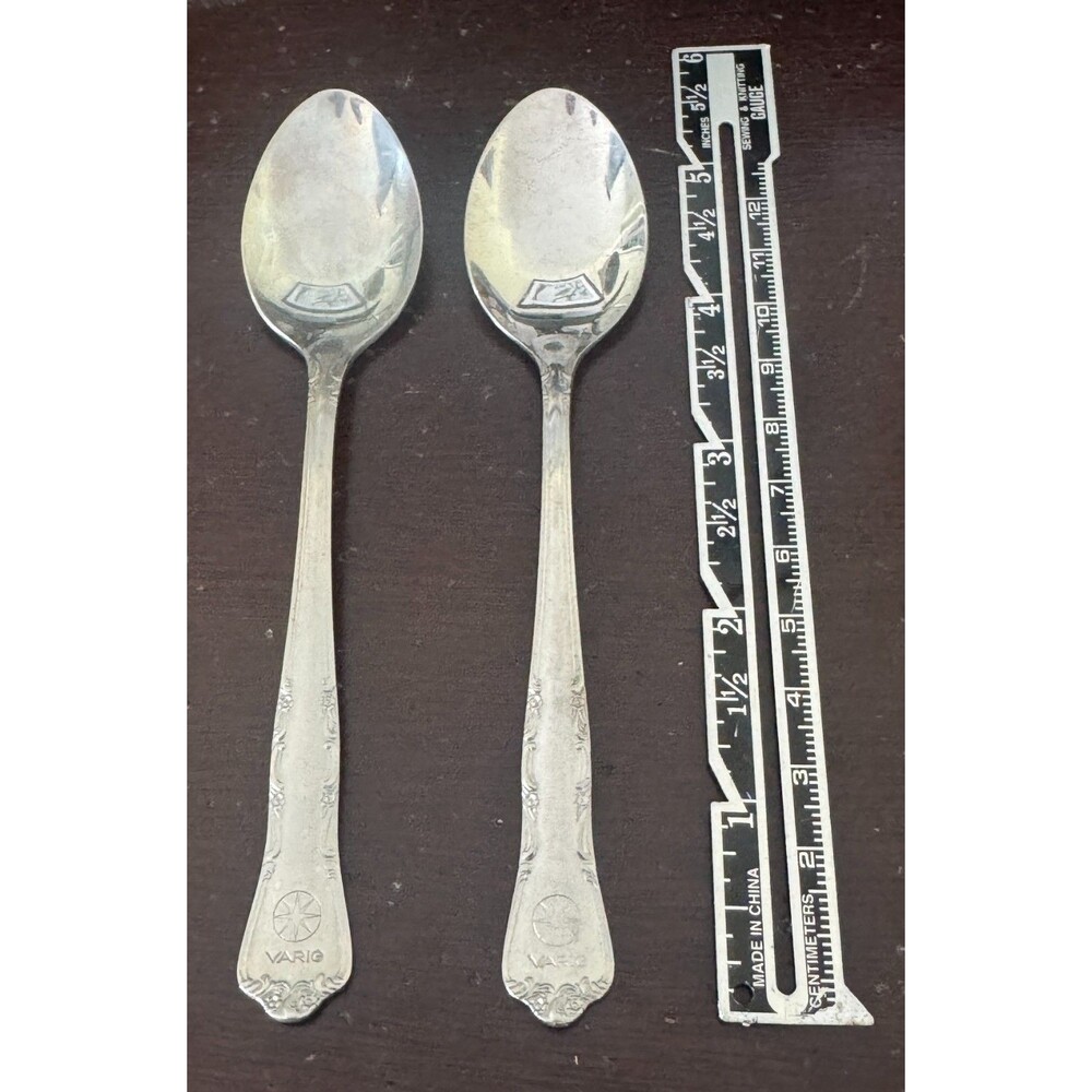 Hercules VARIG Brazilian Airlines Demitasse Spoons 5 1/4" Vintage Lot of 2
